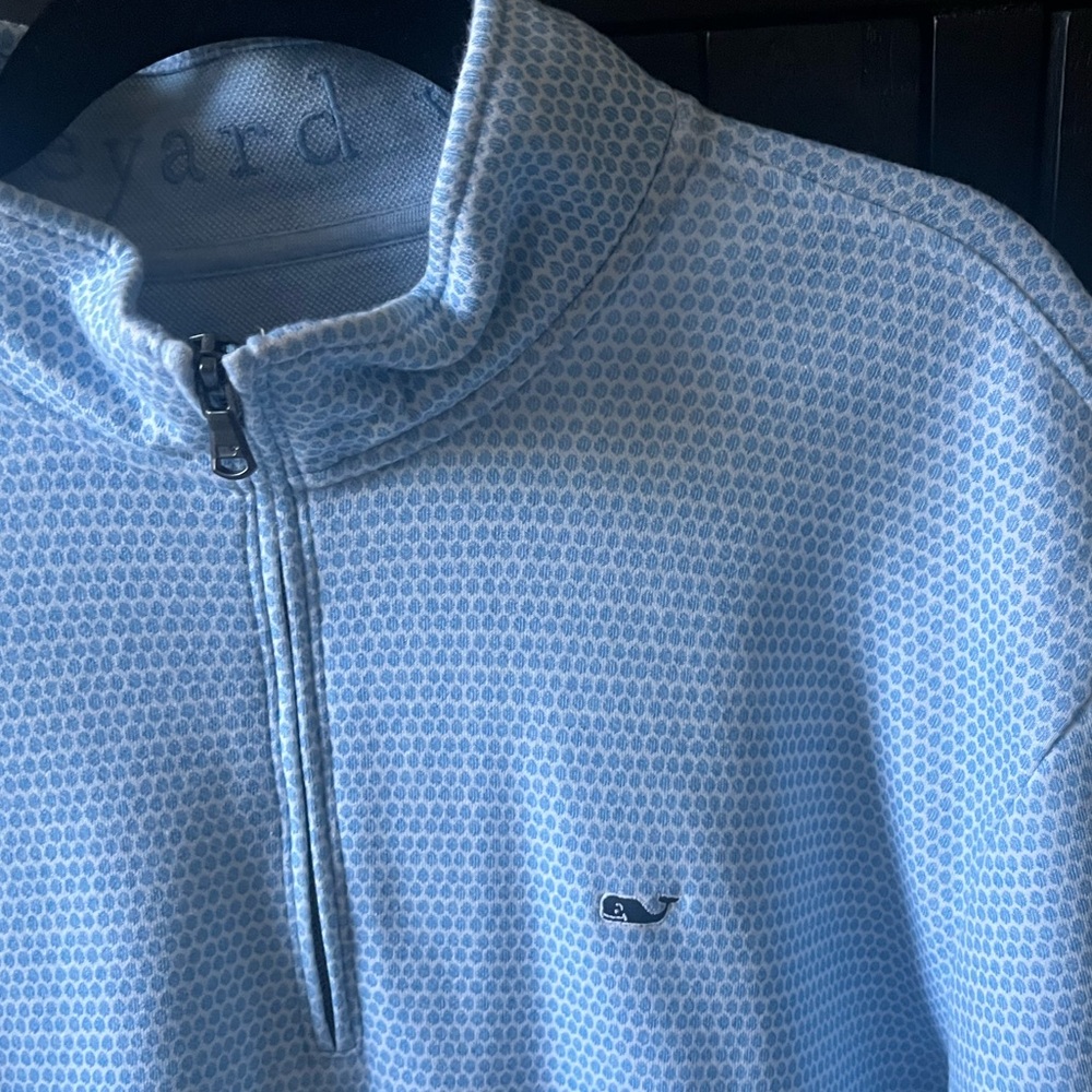 Like New Men’s VINEYARD VINES Preppy Saltwater Quarter Zip Pullover Size: XL - Picture 3 of 16